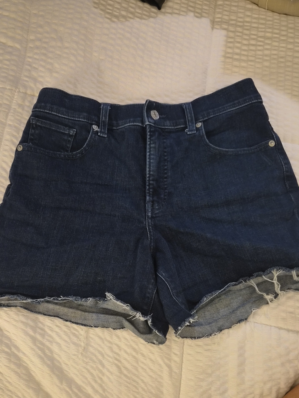 Express Dark Blue Denim Cutoff Shorts sz 6